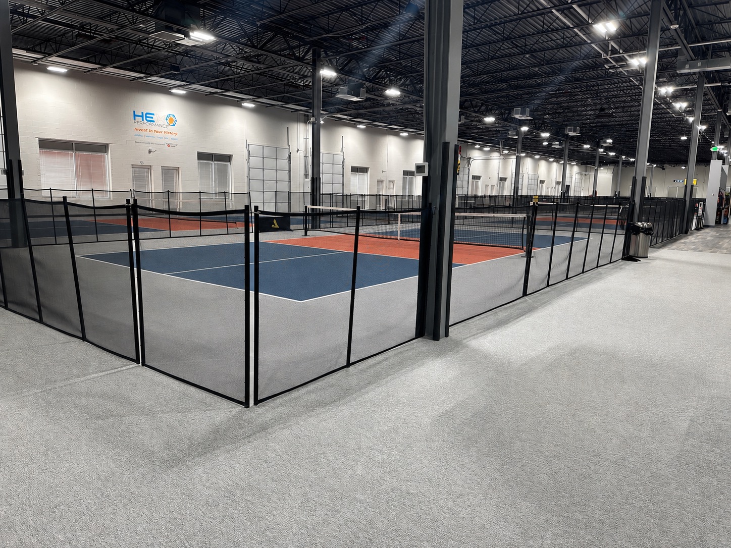 The Pickleball House training courts before the PK Star Academy concept